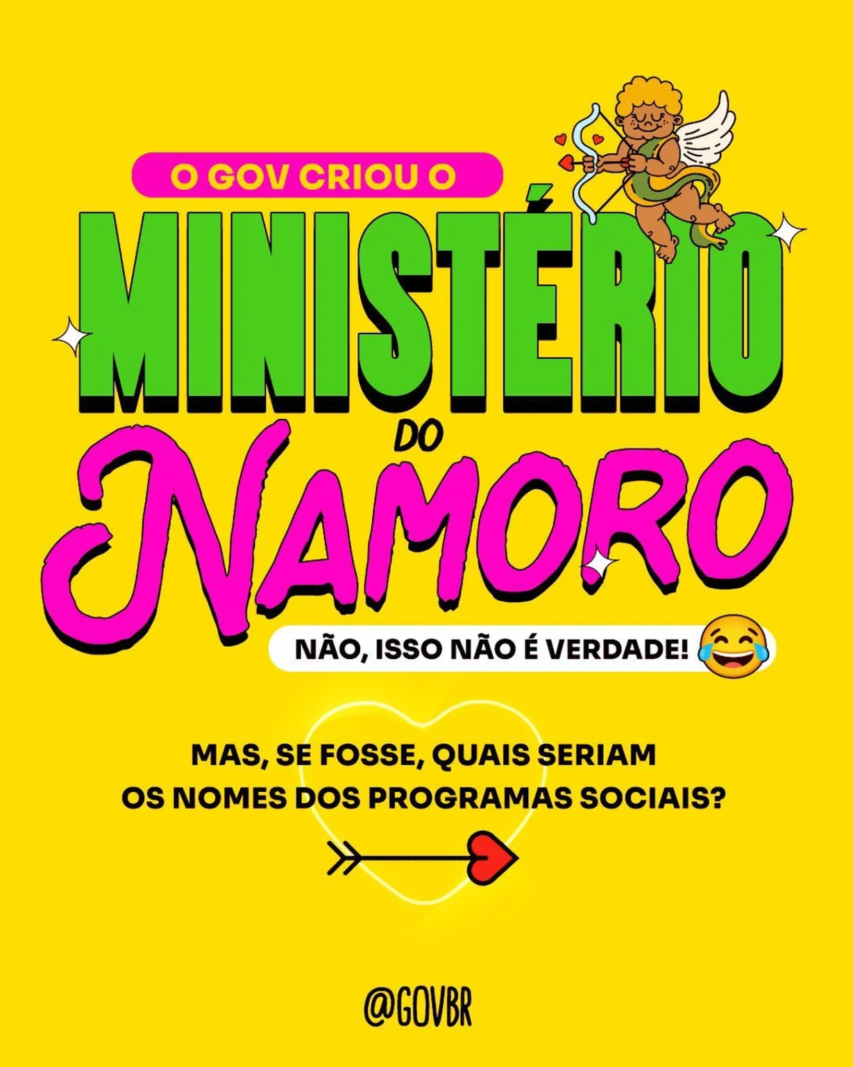 Governo resgata “Ministério do Namoro” e lança programas fictícios nas redes Governo resgata “Ministério do Namoro” e lança programas fictícios nas redes